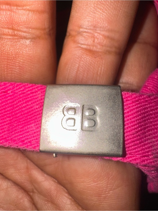 Balenciaga Hot Pink Cap with White Embroidered Logo main image 7